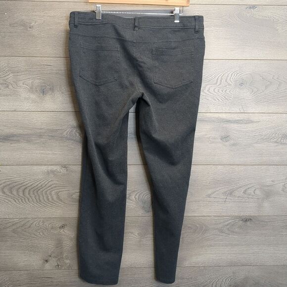 Faded Glory Pull On Skinny Gray Business Pants Women's Plus Size 18 - Picture 5 of 9